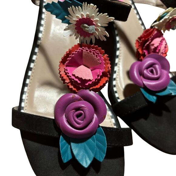 Betsey Johnson Andey Black and White Dress Sandals- Size 9 - Picture 5 of 9